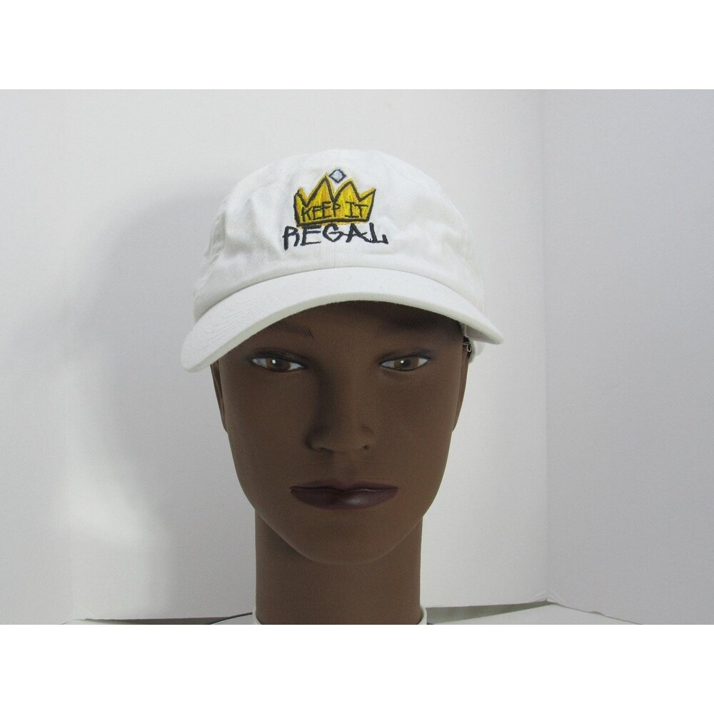 CAMBRIDGE Hat Dad Cap Men's Adjustable White KEEP IT REGAL Crown Embroidery